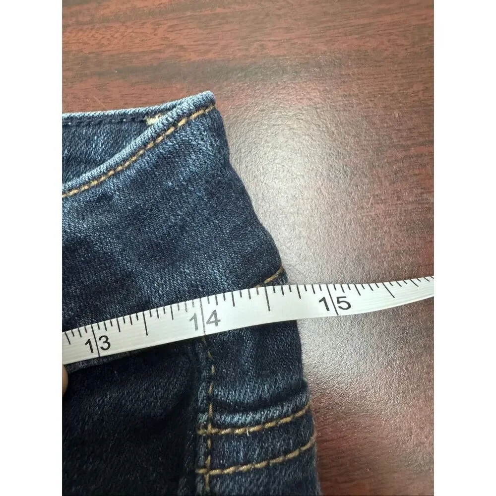 American Eagle Super Stretch Skinny Dark Wash Denim Jeans Size 00 Long - Picture 7 of 7